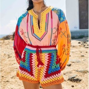 NWT Farm Rio Crochet Shorts